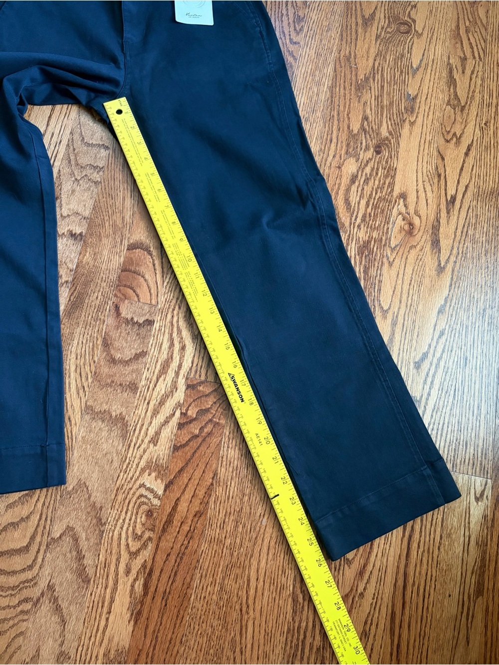 Kancan Julia Mid Rise Straight Black Pants NWT 5/26 Cropped Chino Work - Picture 14 of 14